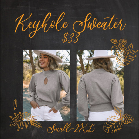 Keyhole Sweater